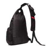 Brick House Laptop Sling Backpack 13 in. Black Laptop Compartment Smart Phone/MP3 Player Compartment with Earbud Port